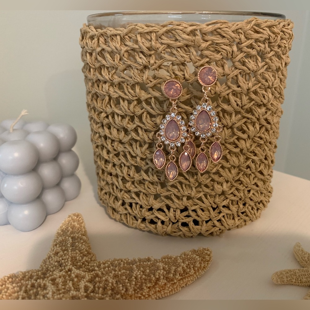 💗Bohemian Pink Tiered Fashion Dangling Earrings💗